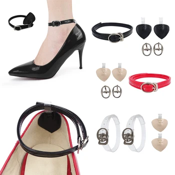 Женские съемные ремешки для обуви с пряжкой, на высоком каблуке, противоскользящие шнурки для обуви, Сменные аксессуары для шнурков на лодыжках