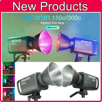 Aputure amaran 150C/300C RGB Video Light 2500K-7500 K Фотографические фонари Bowens Mount Для Видеозаписи, Съемки на открытом воздухе, Новые