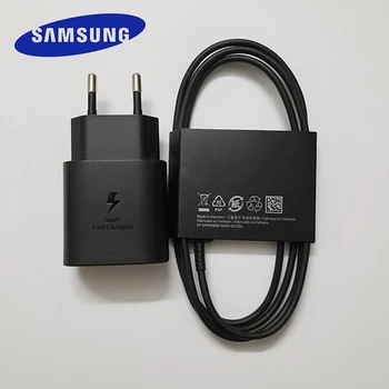 Samsung 25 Вт Супер Быстрый Зарядный Адаптер PD Зарядное Устройство USB C К USB C Кабелю Для Galaxy s23 S20 s22 Ultra S20 + S21 Note 20 S10 5G