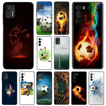 Силиконовые Мягкие Чехлы Для Телефонов Motorola Moto G53 G73 Edge 30 20 G82 G72 G52 G32 G22 G Stylus G9 One Play Football Art Fundas
