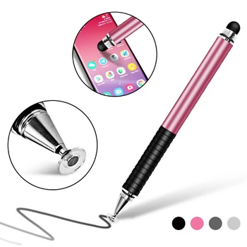 5 шт./лот, Универсальный сенсорный стилус 2 в 1, ручка для рисования, карандаш с присоской для Samsung Xiaomi, мобильный телефон, планшетный ПК, Экранная ручка