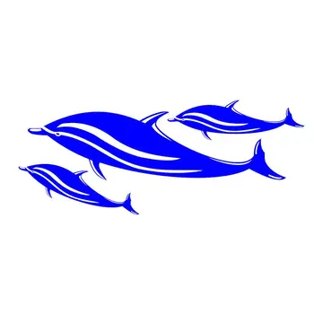 2x Наклейки с дельфинами из 2 частей для каяка/каноэ/рыбацкой лодки/
