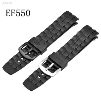Ремешок для часов Casio Edifice Series Ремешок EF-550/EF523 Резиновые Ремешки для часов Casio EF550 Diving Sport Ремешок Для Часов Браслет