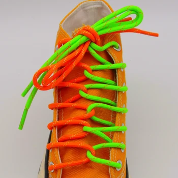 Лента для плетения шнурков Weiou, 4,5 мм, Двухцветный Шнур для обуви из смешанного полиэстера, 60-100 см, Аксессуары для детского досуга, Холст