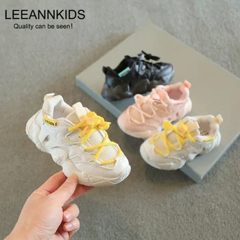 Детские кроссовки LEEANNKIDS для маленьких мальчиков, дышащая повседневная обувь для маленьких девочек, спортивные кроссовки для малышей, детские кроссовки для бега