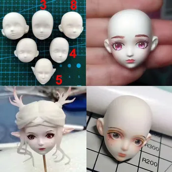 10 шт. 3D-форма с человеческим лицом для куклы из мягкой глины, керамическая форма, ароматическая штукатурка, силиконовая форма, мыло ручной работы, литье из смолы своими руками