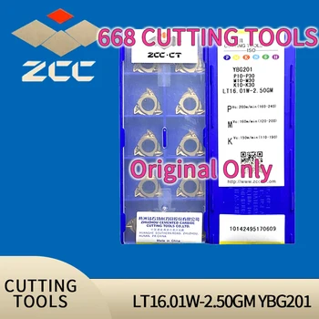 Резьбовая вставка ZCCCT с ЧПУ LT16.01W-2.50GM YBG201 Специально для обработки резьбовых вставок из нержавеющей стали