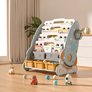 Креативный стеллаж для детской комнаты, стеллаж для хранения игрушек, мебель для хранения 