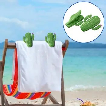 Пластиковые большие зажимы для пляжных полотенец для шезлонгов, ананаса, кактуса, декоративные прищепки для одежды, булавки, вешалки для сушки, зажим для путешествий