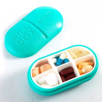 Переносной пластиковый дорожный таблетки Таблетки, контейнер, футляр для хранения медикаментов открытый кемпинг выживания сумка аптечка 