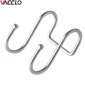 Vacclo 1 шт Многофункциональный Круглый S-образный двойной крючок для вешалки из нержавеющей Стали Кухонный шкаф Держатель для одежды Органайзер Крюк для хранения