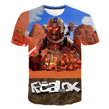 2023 Robloxing детская футболка Для мальчиков, Игровая Спортивная футболка, Детский мультяшный топ с коротким рукавом, 3D Печать, Повседневная уличная Одежда в стиле Харадзюку