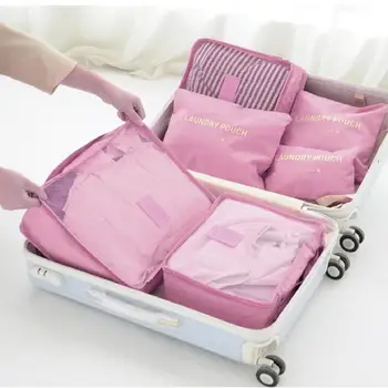 Высококачественная дорожная упаковочная сумка из ткани Оксфорд многоразового использования, сумки-органайзеры широкого применения для упаковки багажа