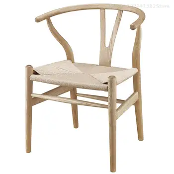 Деревянный костяной стул Hans Wegner Y Стул Из массива ДУБА, Мебель для столовой, Роскошный обеденный стул, Кресло Классического дизайна