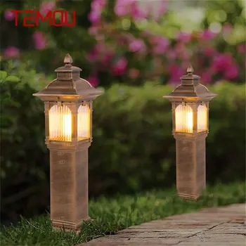 TEMOU Lawn Lamp Outdoor LED Водонепроницаемый Современный Патио Садовый Светильник Для Дома Крыльцо Сад Вилла Post Light
