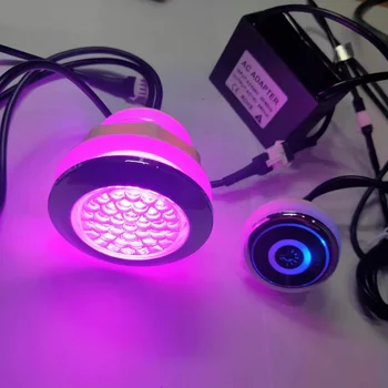 1шт RGB LED Hottub освещает Спа-джакузи отверстие лампы 53 мм для отверстия 55-60 мм 2 Вт crystalSurface лампа для горячей ванны 1 контроллер 1 адаптер